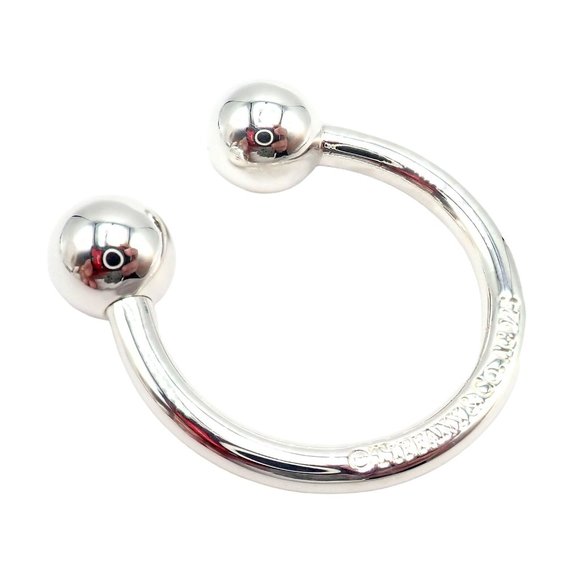 Vintage Tiffany & Co. Silver Classic Ball Keychain Keyring - Picture 6 of 16